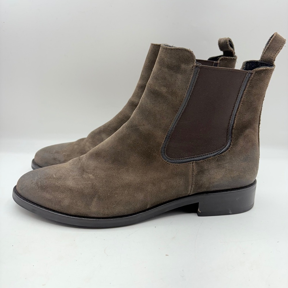 Thursday Boot Co Duchess Suede Chelsea Boots Brown Ankle Boots Womens Size 10.5